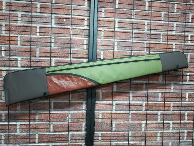 Yedek namlulu cepli tüfek kılıfı düz haki renk 71 cm - 1