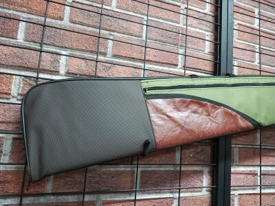 Yedek namlulu cepli tüfek kılıfı düz haki renk 71 cm - 2